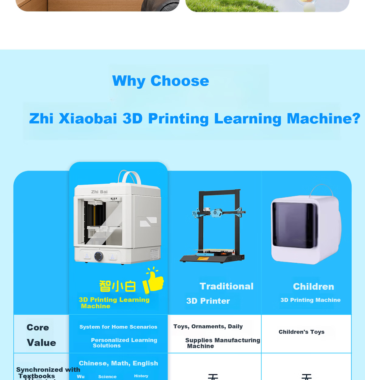 Zhixiaobai Kids 3D Printer Explorer3 Home Learning Small Fully Automatic Leveling High-Speed High-Precision AI Modeling One-Click Printing Cherry Dream Pink Purple 10