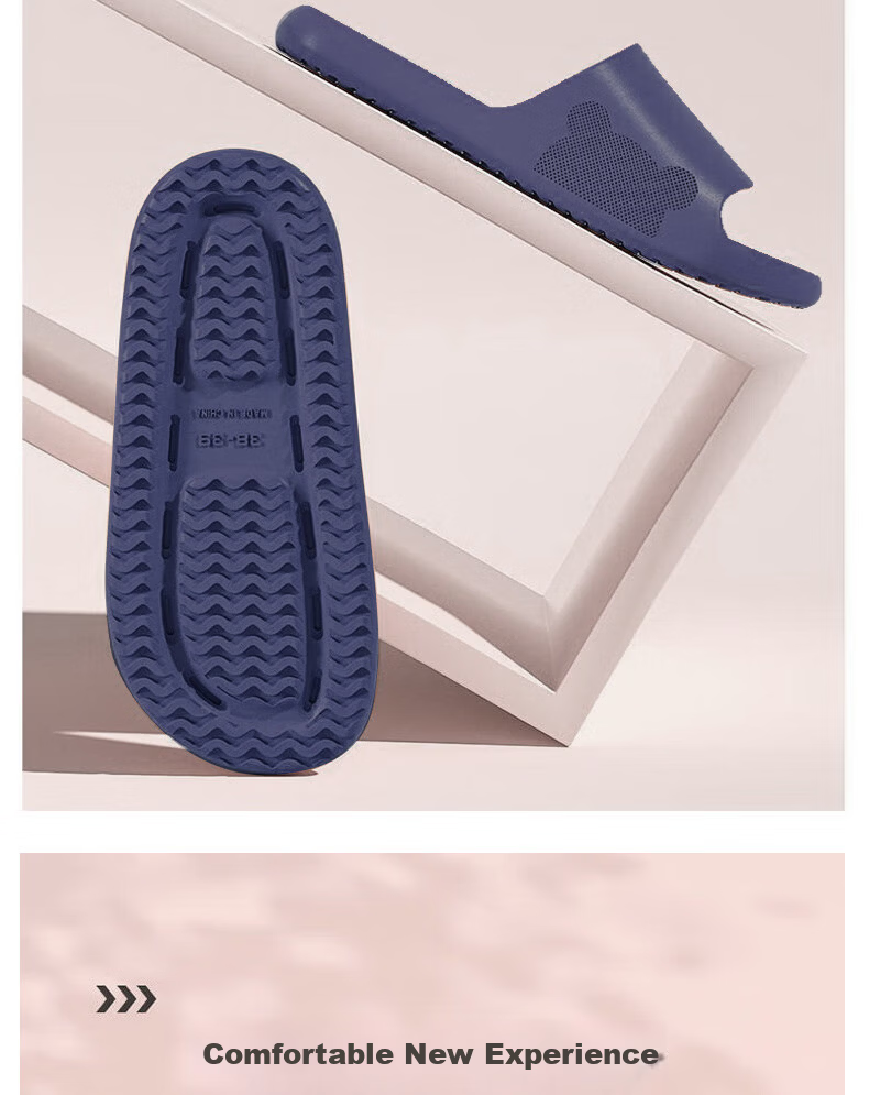 FOOTOPPO EVA Women's Bathroom Non-Slip Shower Slippers Men's Indoor Home Thick-Soled Summer Sandals 8