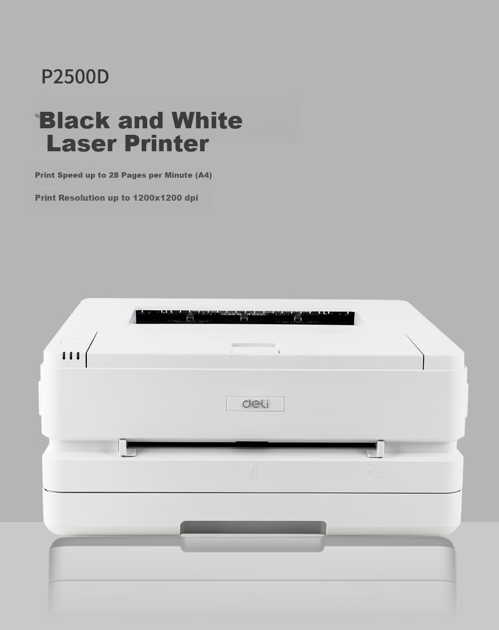 Deli M2500DW A4 Monochrome Laser Copier Scanner Printer 3-in-1 28ppm Automatic Duplex USB Wireless Home Use 1