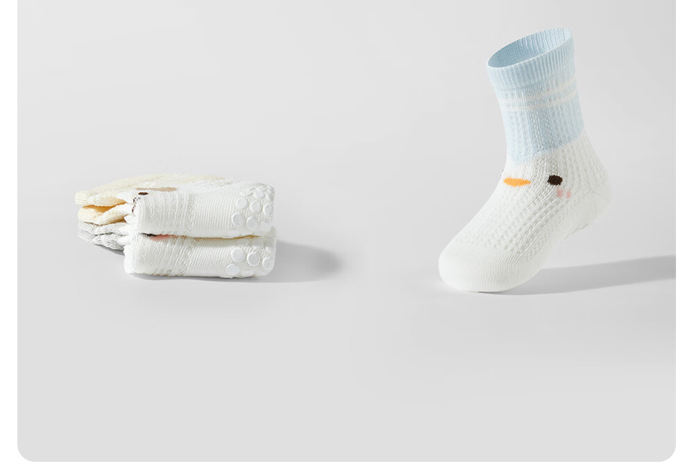 Betis Baby Socks Summer Mesh Socks Infant Floor Socks Children's Seamless Non-Slip Cooling Short Socks 3