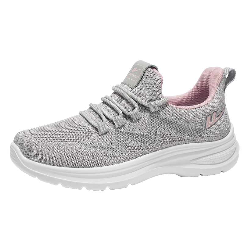 Warrior Women's Summer New Walking Shoes Soft Sole Breathable Mesh Casual Sports Shoes 1979 Purple Size 40