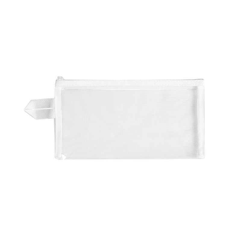 Kingdee A6 Transparent Mesh Pencil Case Large Capacity Stationery Bag Simple Exam Pencil Box for Girls Boys Middle School High School Students