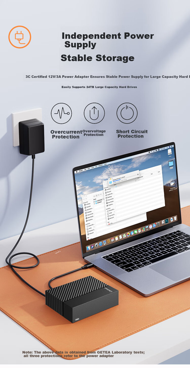 GETEA Enterprise-Level Mobile Hard Drive, 28TB Large Capacity, 3.5-Inch Desktop Storage, Type-C 3.2 High-Speed External Hard Drive for Desktop And Laptop Computers PHDD 7