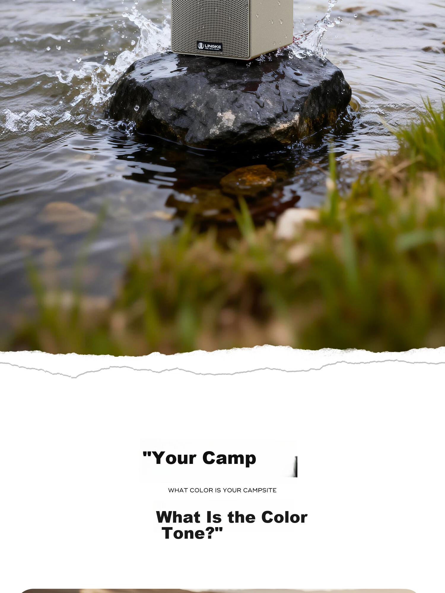 Lingke M3 Starry Sky Series Portable Outdoor Bluetooth Speaker 30h Battery Waterproof Auracast Infinite Chain Technology Titanium Color 18