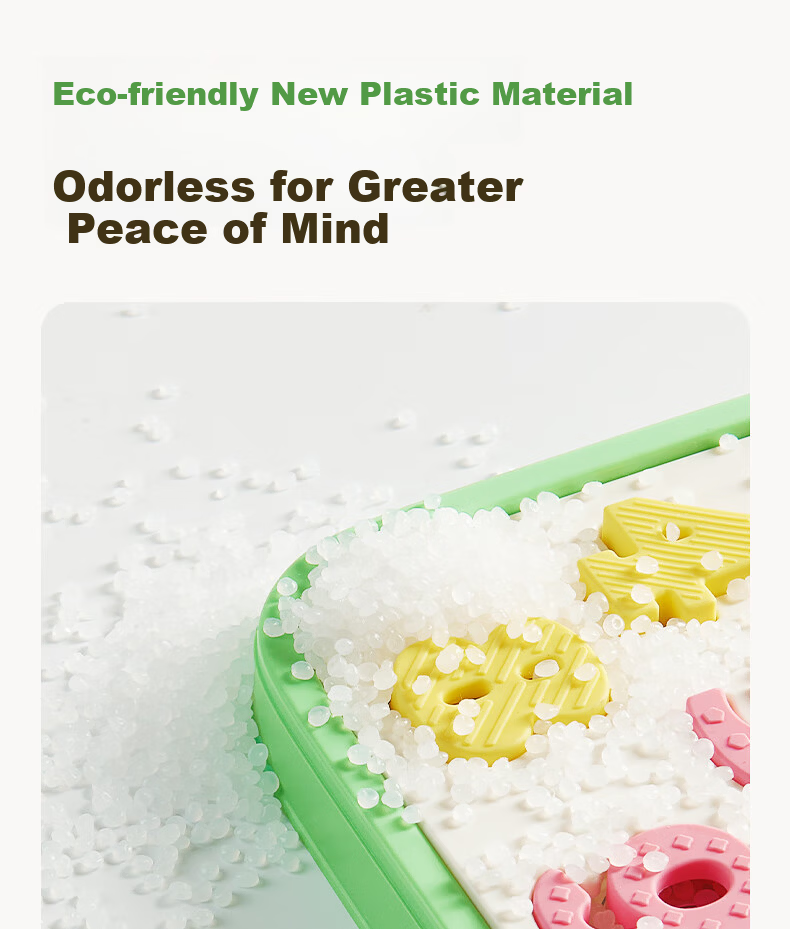 BG-BABYGO Montessori Early Education Animal Matching Puzzle Baby Building Blocks Food-Grade Silicone Chewable Educational Toy 18