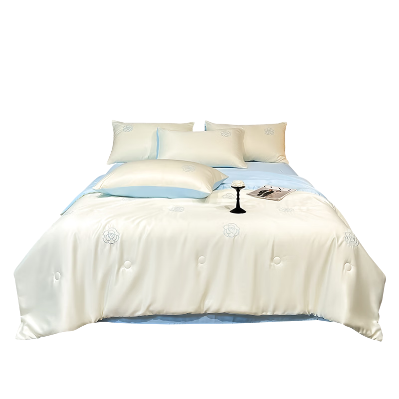 MUJI Washable Ice Silk Class A Summer Quilt Air Conditioning Quilt Core 10% Soy Double 200*230cm