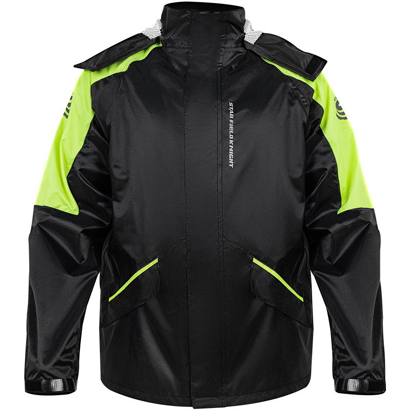 STAR FIELD KNIGHT Motorcycle Riding Raincoat and Rain Pants Full-Body Heavy Rain Split Suit Electric Vehicle Commuting Green 2XL