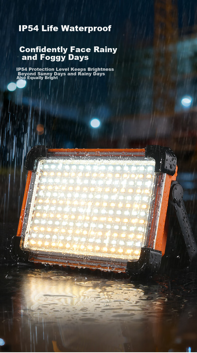 SupFire FS19-B Rechargeable Camping Light Long-lasting High Brightness Emergency Power Outage Worksite Floodlight 8