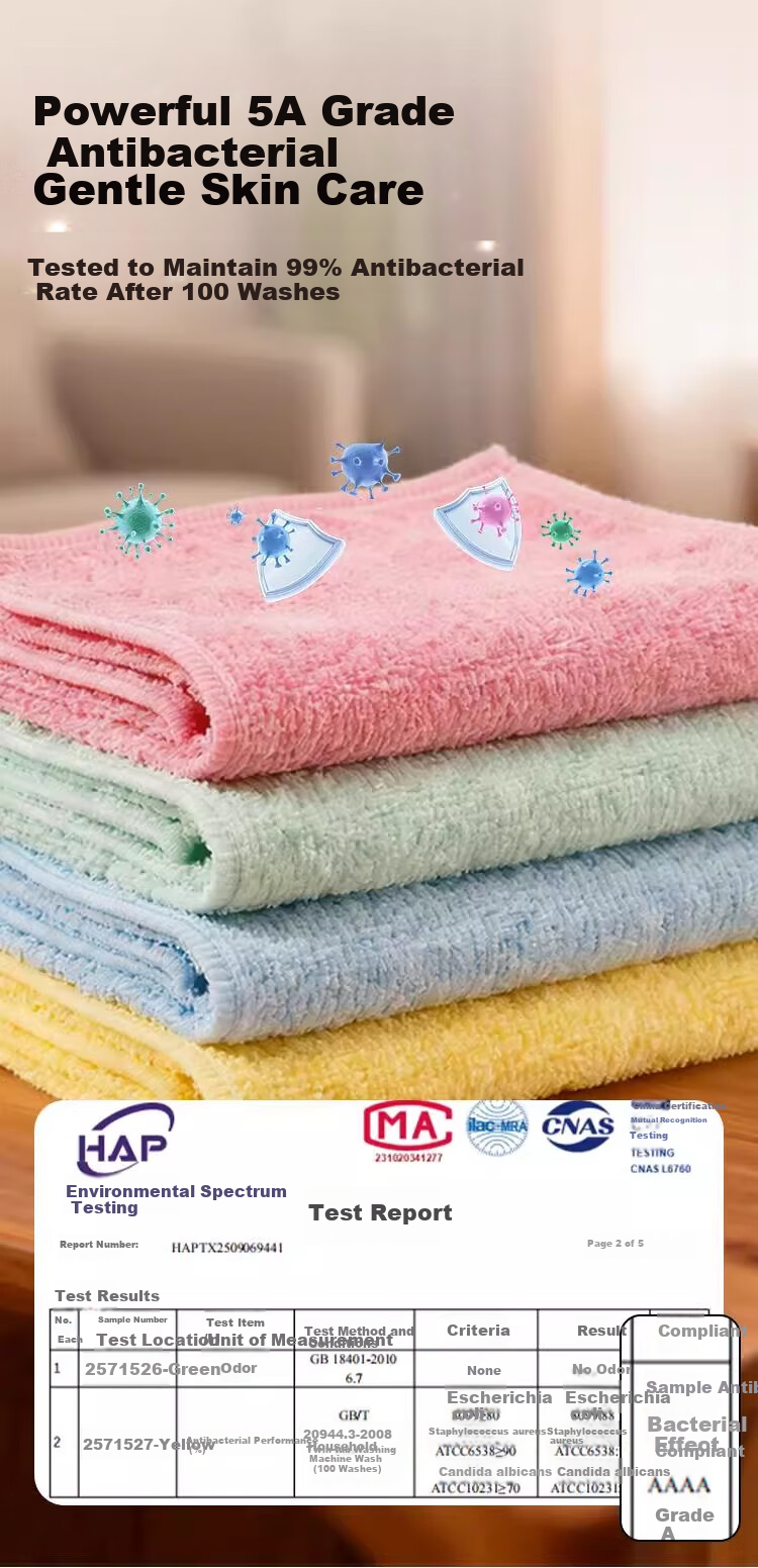 Ruilaida Kitchen Dishcloths and Cleaning Cloths, 5-Star Antibacterial, Oil-Resistant, Easy to Clean, Highly Absorbent, Thickened, Pack of 3 3