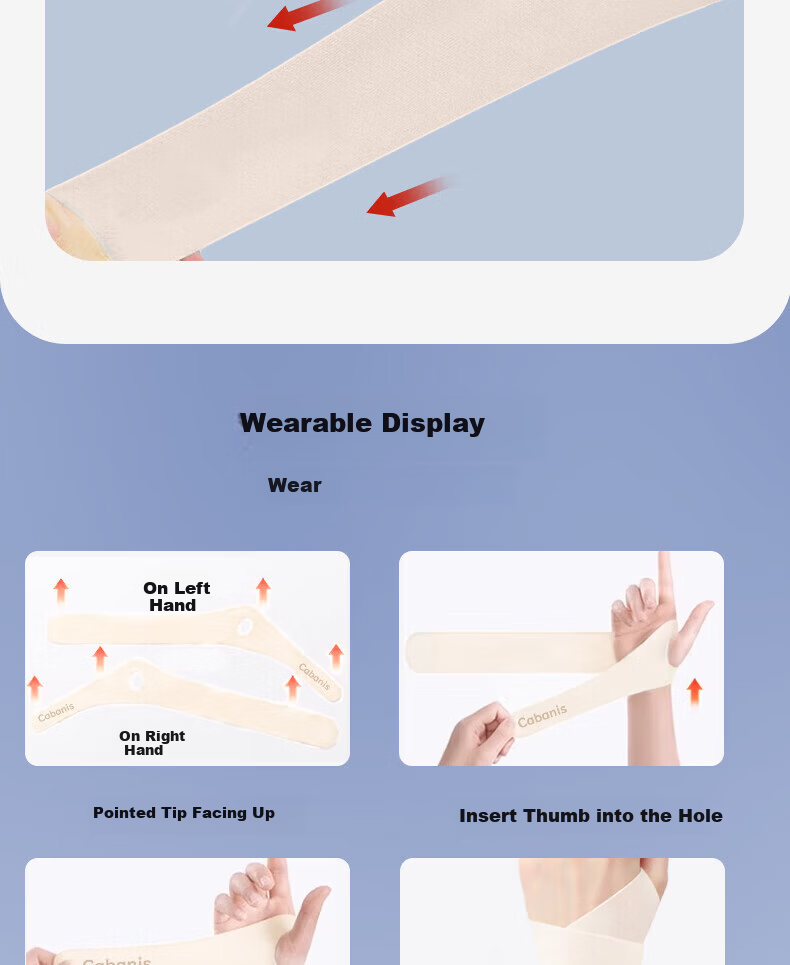 CABANIS Japanese Medical Tendonitis Wrist Brace TFCC Wrist Thumb Support Compression Anti-Sprain Protector 2