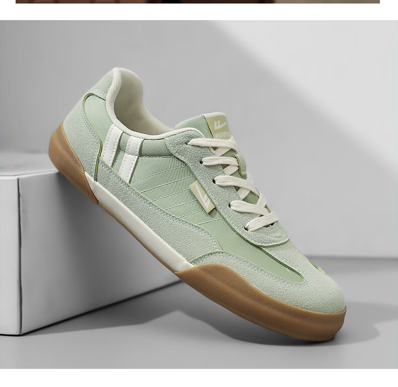 Warrior Men's Spring Summer New Casual Fashion Canvas Shoes Classic Comfortable Thick Sole Sneakers Green White Size 39 10