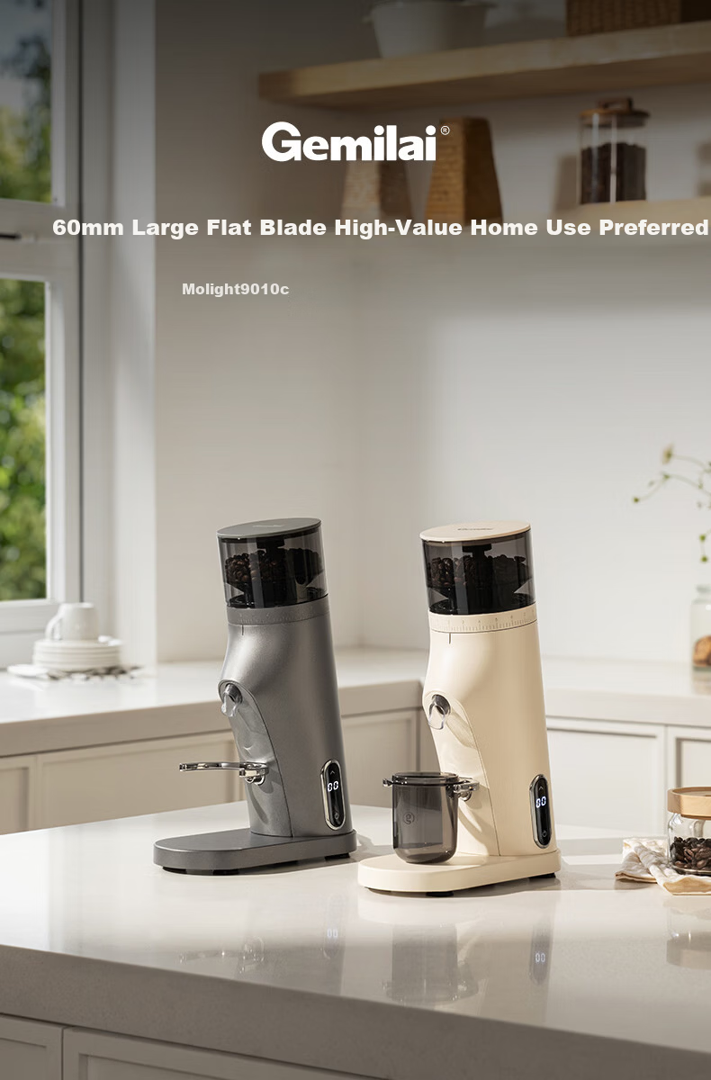 Gemilai G9010C Electric Coffee Grinder Gray Italian American Coffee Bean Grinder Home Use 3