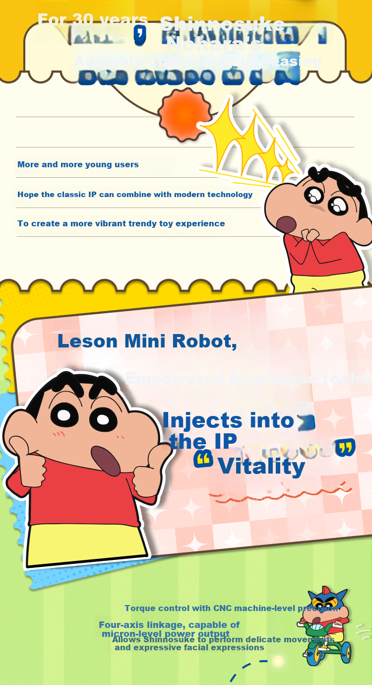 Leson Mini Robot Crayon Shin-chan New Flower Road Children's Gift Desktop Ornament Companion Robot Smart Robot New Year Gift Smart Toy 3
