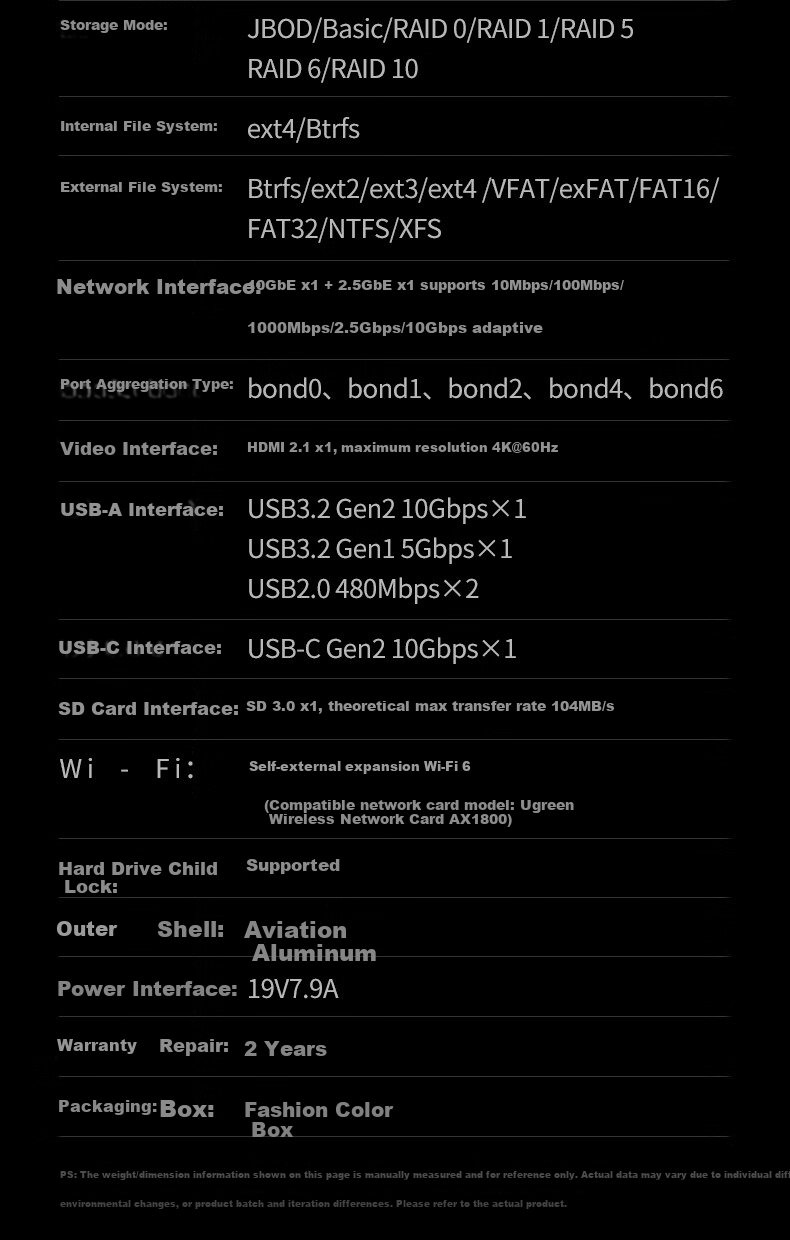 UGREEN Private Cloud DXP4800 Pro NAS Network Storage 8GB RAM 4-Bay Personal Cloud Drive AI Home Server 10GbE Port Compatible with iPhone 17 47