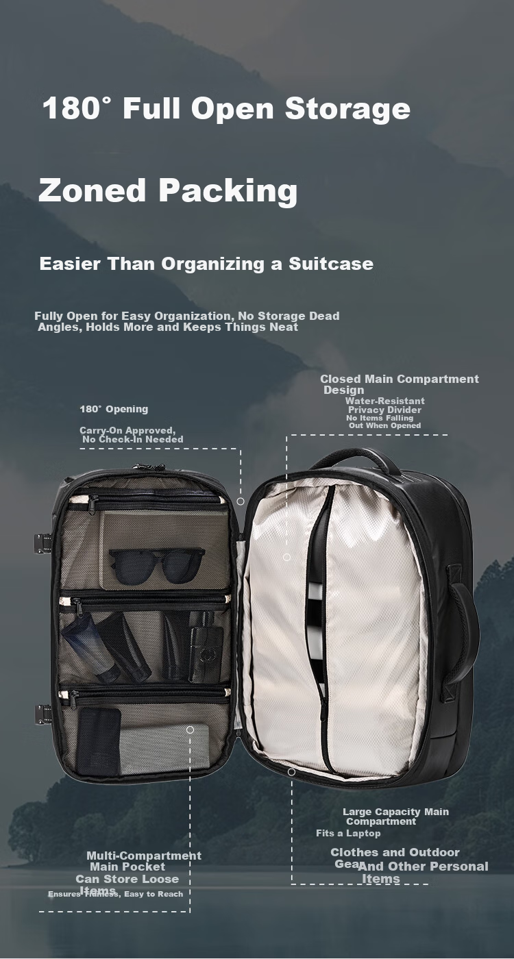 JD Jingzao Black Warrior AVANT PRO Multifunctional Sports Backpack TPU Travel Large Capacity Business Laptop Bag 5
