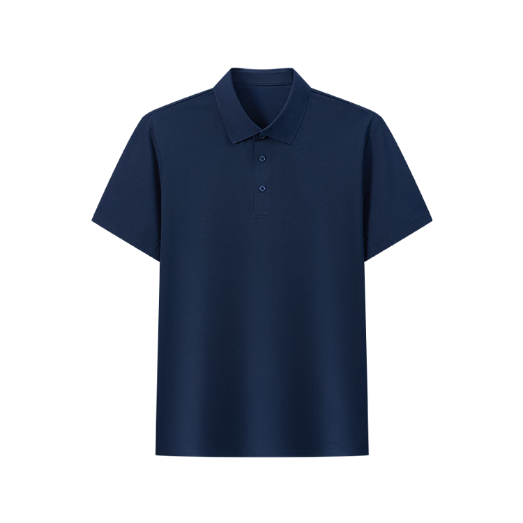JD Original 300 Sun Protection Quick-Dry Summer Sports T-Shirt, Men's Polo Shirt, Casual Running Short Sleeve, Navy Blue - Upgraded Version M