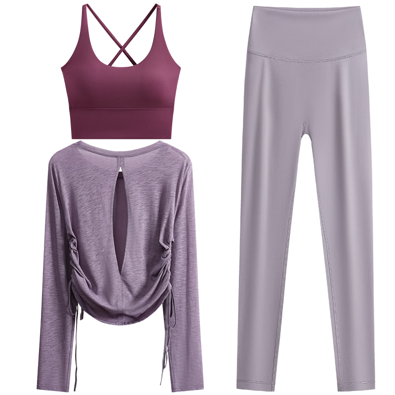 DRUR Professional Yoga Set for Women Outdoor Tennis Badminton Slim Fit Stretch Cycling Morning Run Fitness Training Wear