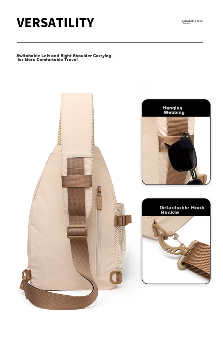 GOLF Men's Lightweight Chest Bag Crossbody Shoulder Bag Women's Phone iPad Casual Cycling Sports Small Backpack 5