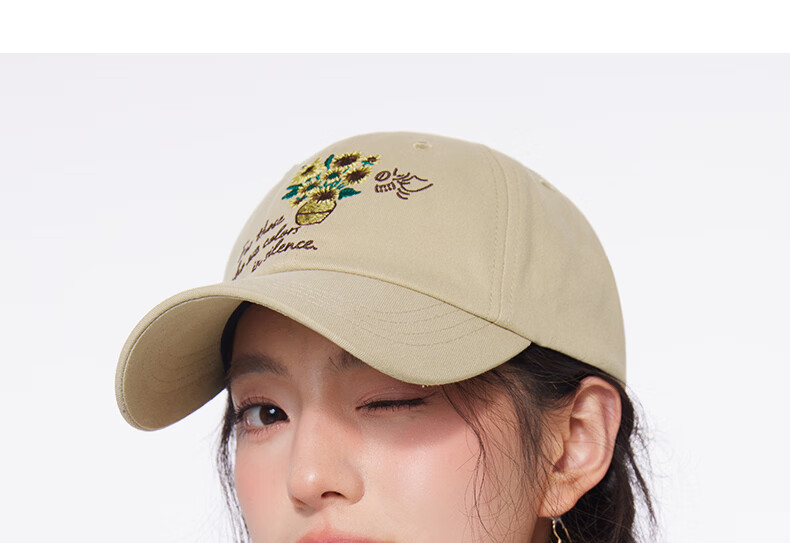 CACUSS Women's Duckbill Cap Spring Summer Baseball Cap Pure Cotton Soft Top Face Slimming Outdoor Sun Hat Brown 14