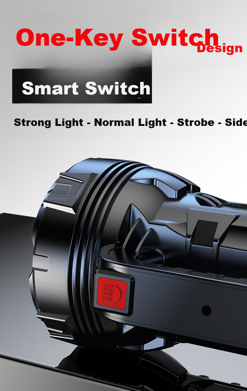 Guangming General High-Power Rechargeable Flashlight Portable Spotlight Outdoor Long-Range Emergency Lighting 6