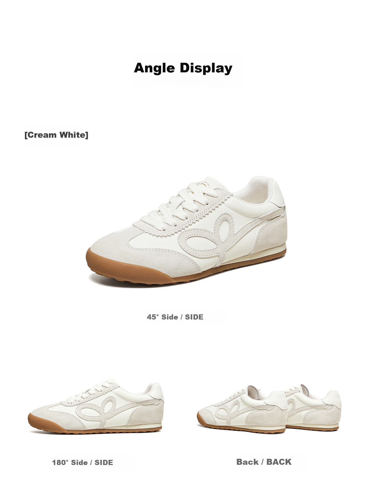 TATA Zhang Xinyi Bobo Training Shoes for Women Spring Agan Shoes Casual Sports Shoes Pink/Brown 36 19
