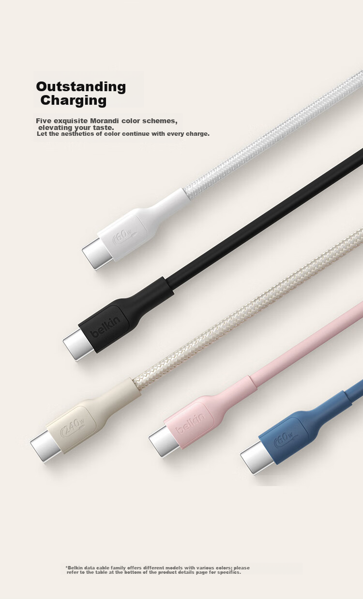 BELKIN Apple Data Cable PD Fast Charging USB-A to Type-C Charging Cable iPhone Charging Cable Apple Phone Charging iPad Fast Charging 2m White CAB021 3