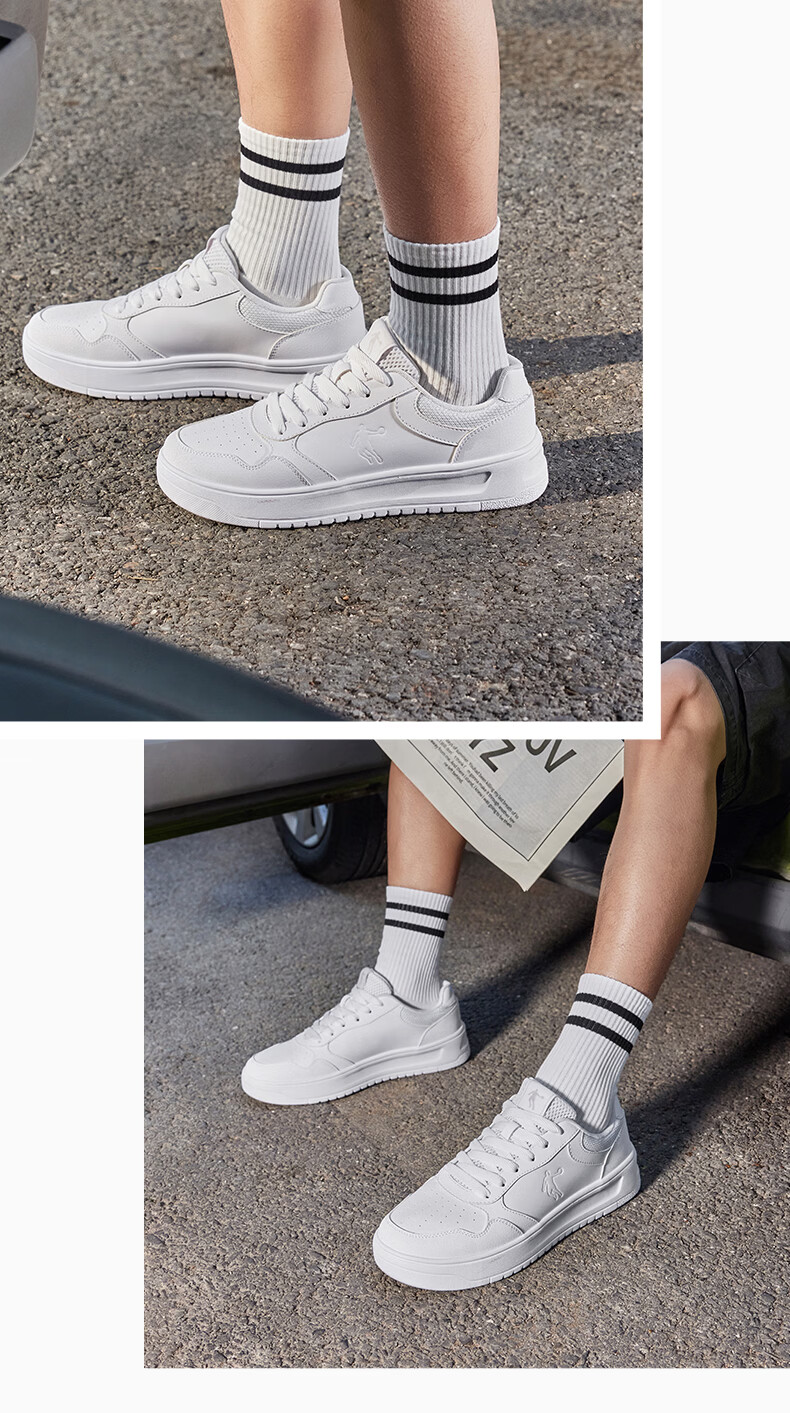 Jordan Men's Casual Sneakers Spring Summer New Breathable Durable Thick-Soled Height-Increasing White Shoes 11