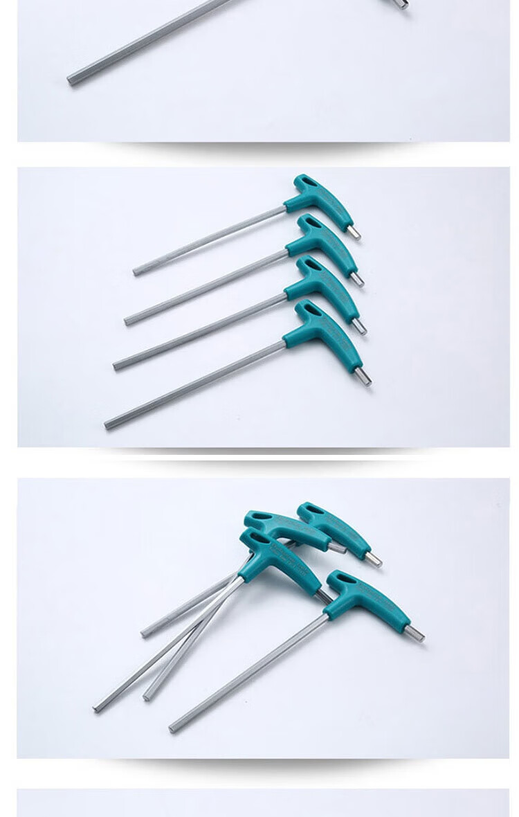 Bingyu BJyl-138 T-Handle Hex Key Wrench Plastic Coated T-Handle Wrench 2.5-10mm 7-Piece Set 3