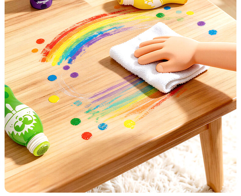 Melo Childhood Little Colorful Dot Pens Children's Early Education Baby Enlightenment Doodle Set Kindergarten Drawing Starter 6 Colors 29