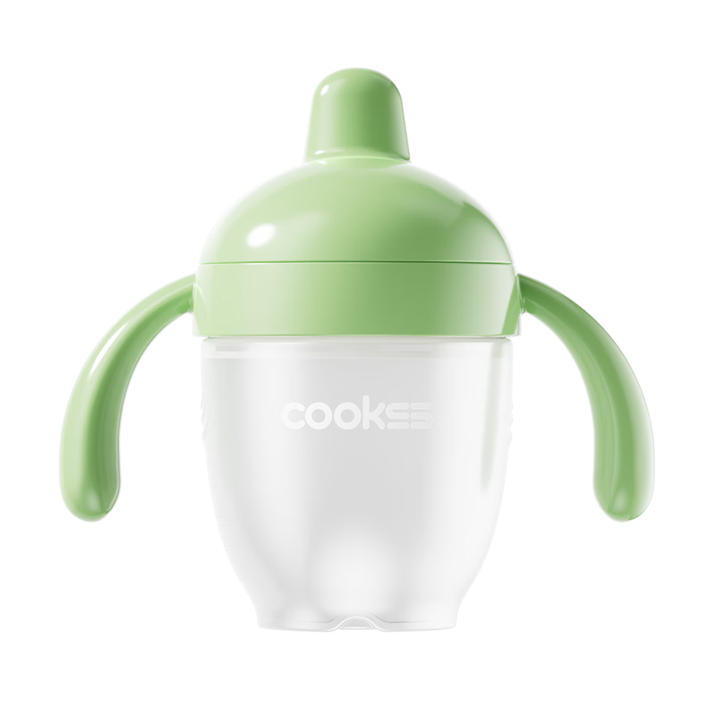 COOKSS Squeeze Cup Training Drinking Cup Baby Silicone Spout Cup Straw Bottle for 6+ Months Baby