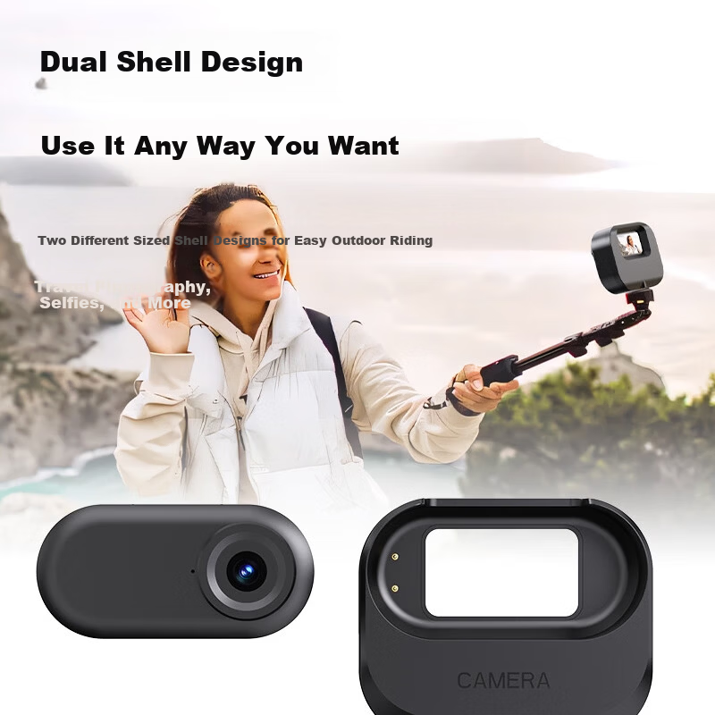 Black Cat Diary DM10 Thumb Camera Magnetic Cycling Recorder Sports Selfie HD Action Camera Electric Motorcycle Recorder Portable Pocket Vlog Camera 9