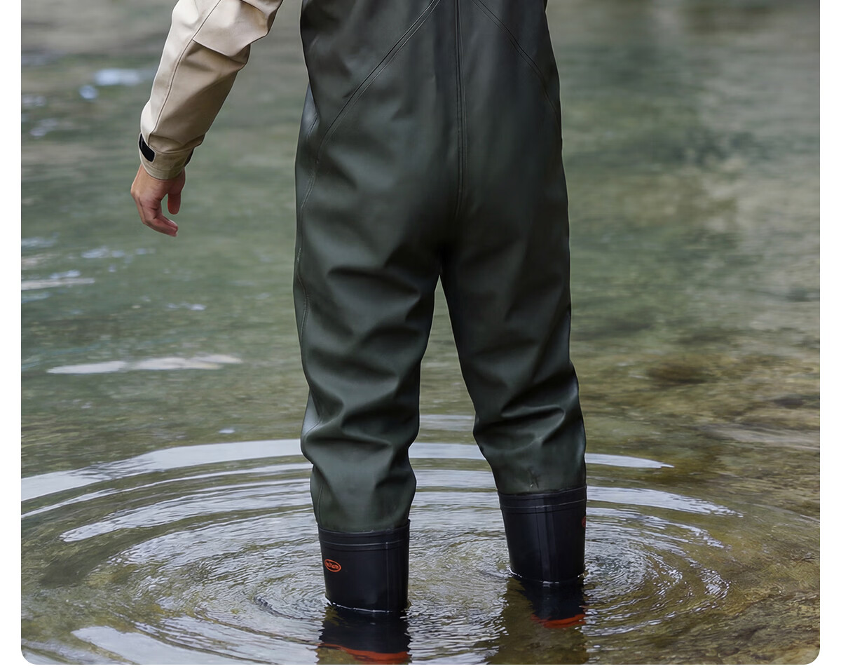 361° Adult Swim Pants Water Play Pants Creek Trekking Pants Beachcombing Pants One-piece Water Pants Water Shoes Half-body Waterproof Suit for Fishing and Beachcombing 7