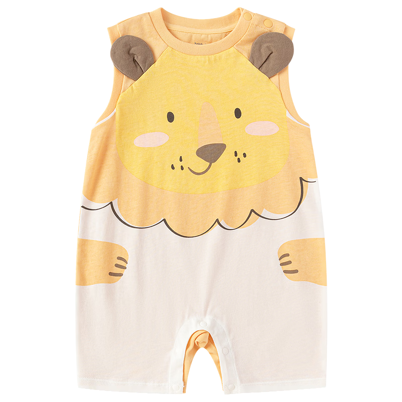 Balabala Kids Baby Romper Short Sleeve Newborn Infant Breathable Cute Summer 2026