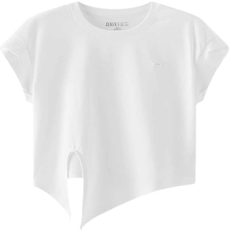 Semir Women's Summer Short Sleeve T-Shirt with Knot Design 2026 Mall Style 101326100060