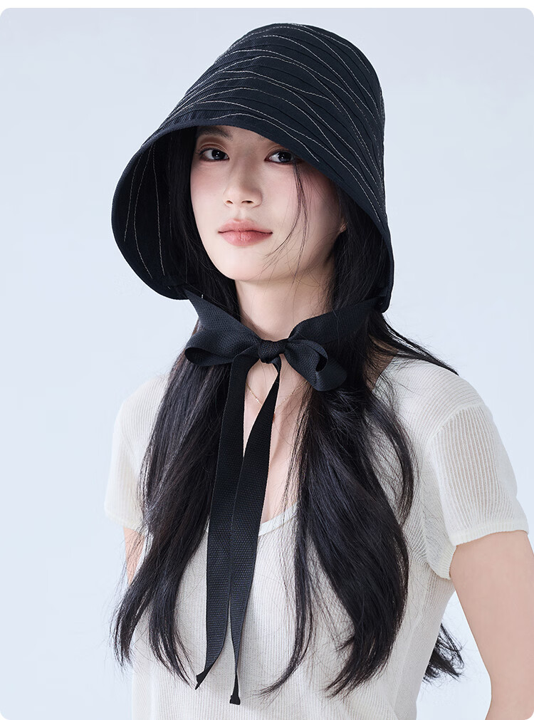 JIUMU Women's Sun Protection Hat UV Protection Bucket Hat Summer Outdoor Face Covering Sun Hat 19