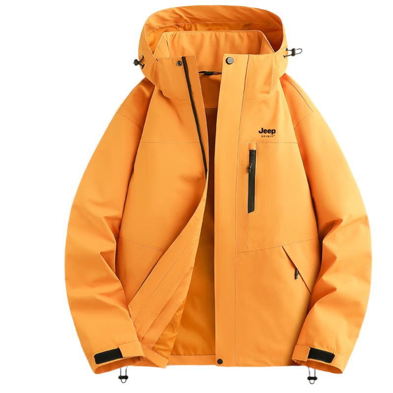 JEEP SPIRIT Men's 3-in-1 Outdoor Casual Jacket Autumn Winter Black XL