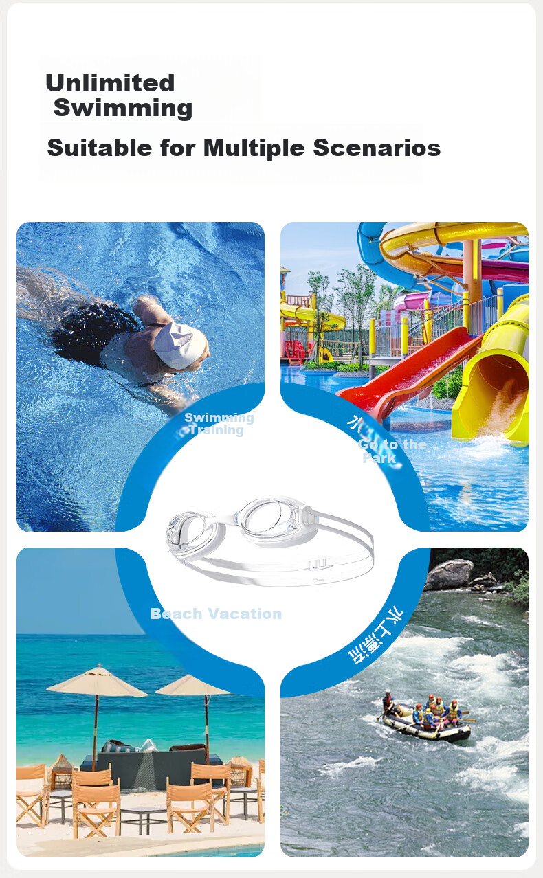 Disney Swimming Goggles HD Waterproof Anti-Fog Adult Women's Small Frame Professional Training Racing Glasses D65120 Blue Purple 10