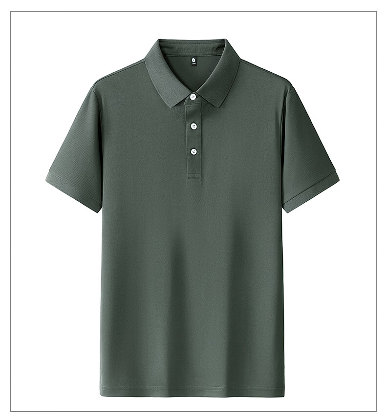ROMON Short Sleeve Polo Shirt Summer 210G Cotton-Like Pique Mesh Breathable Ice Cool Fashion T-Shirt Casual Base Layer 15