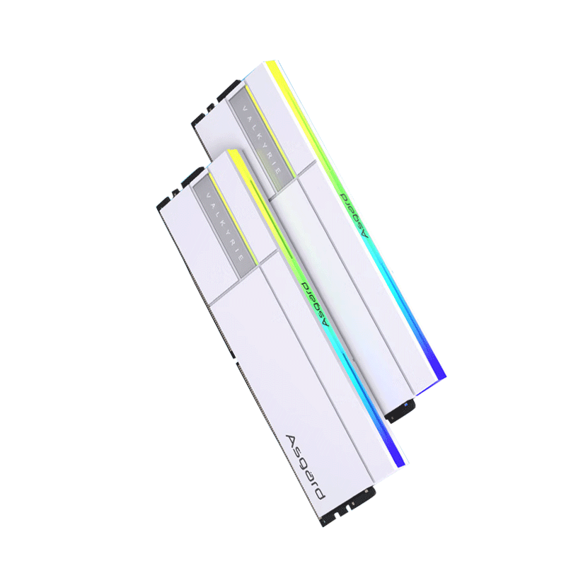 Asgard 16GB DDR5 6000 Desktop Memory Valkyrie II RGB Hynix A-die CL28 Arctic White AI PC
