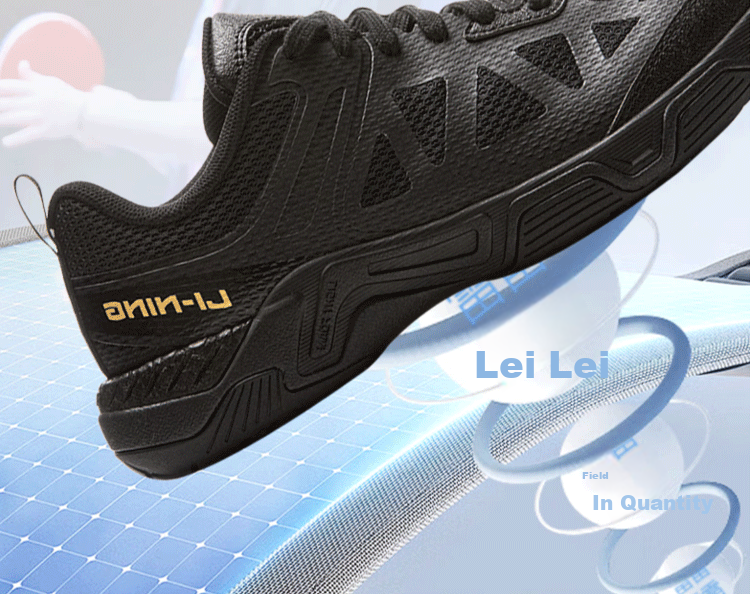 LI-NING Table Tennis Shoes Unisex Training Competition Breathable Shock Absorption Professional New Model 5
