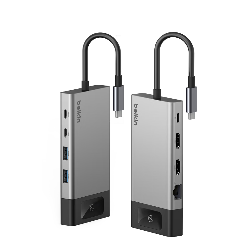 BELKIN USB-C 8-in-1 Docking Station Multiport Hub for MacBook with Dual HDMI and Ethernet INC027