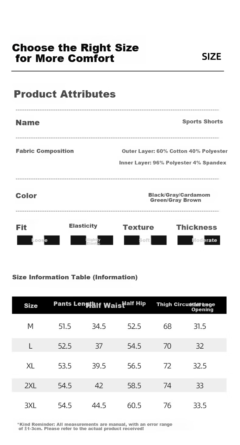 JEEP SPIRIT Men's Shorts, 2026 New Summer Casual Loose Pants, Dad's Large Size Sports Knee-Length Shorts for Me 8
