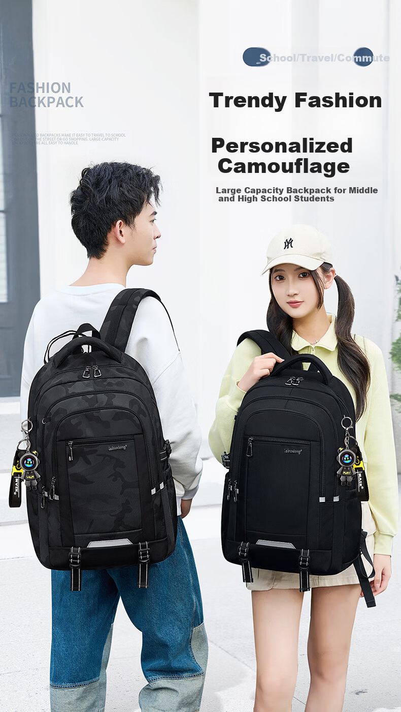 Dishuai 45L Large Capacity Ergonomic Lightweight Backpack for Middle and High School Boys 1