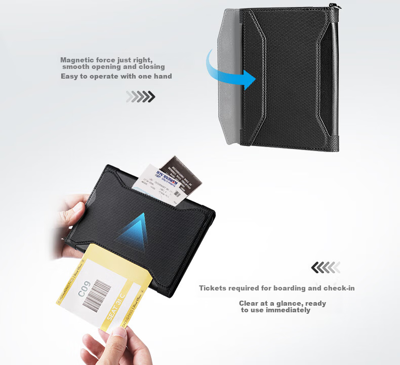 MARK RYDEN Passport and Document Card Holder Multifunctional Anti-Theft Ticket Shoulder Crossbody Bag MR604 4