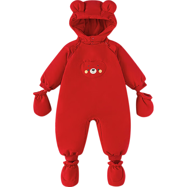 BALABALA balaOne Baby Jumpsuit Infant Down Jacket Winter 2025 Outing Romper 208425120206