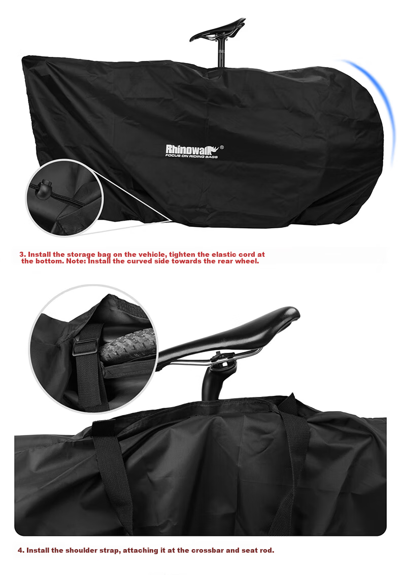 Rhinowalk Rhino Bicycle Loading Bag Road Mountain Bike Packing Storage Waterproof Metro High-Speed Train Shipping Bag 34