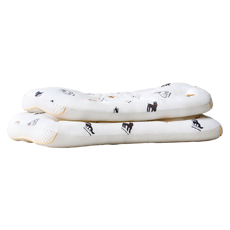 JD Jingzao Children's Antibacterial Anti-Mite Pillow Baby Zoned Neck and Spine Support Pillow Infant Class A Suitable for 1-3 Years Old