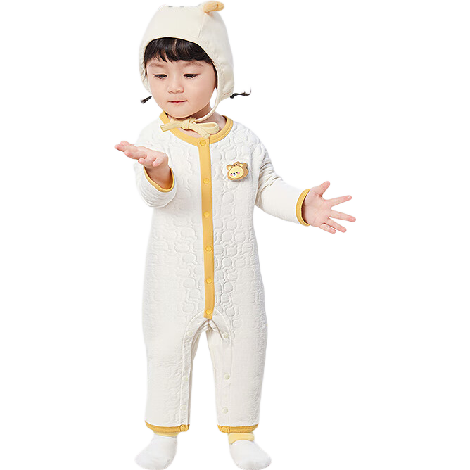 BALABALA Children's Clothing, Baby Onesie, Newborn Bodysuit, New Winter Outfit, Padded Warm Comfortable Romper