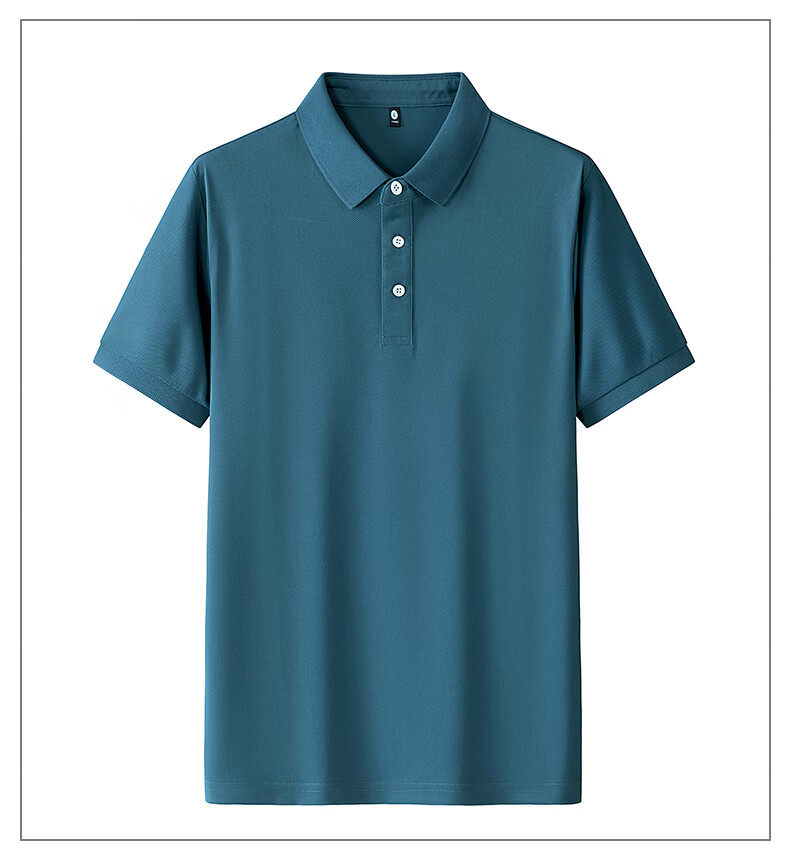 ROMON Short Sleeve Polo Shirt Summer 210G Cotton-Like Pique Mesh Breathable Ice Cool Fashion T-Shirt Casual Base Layer 18