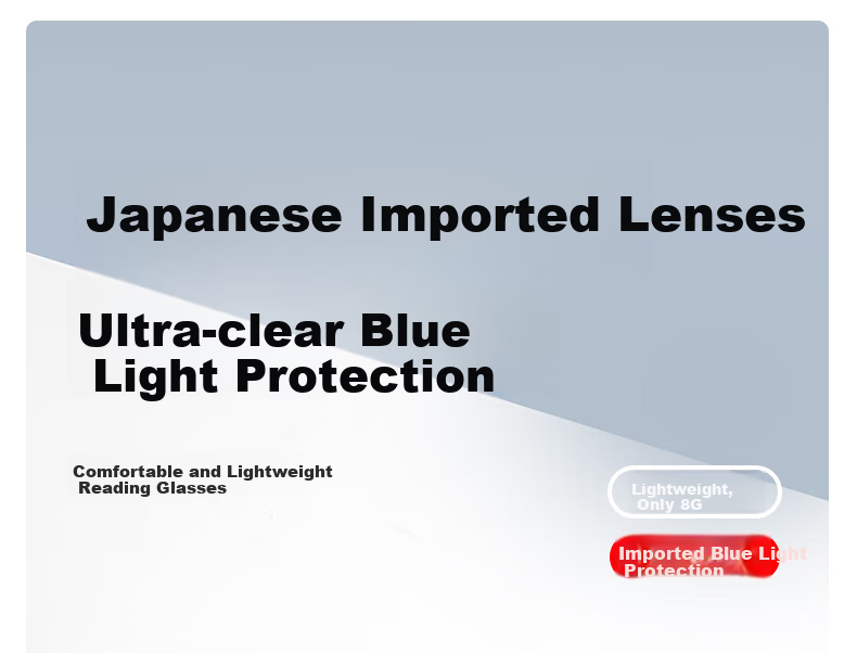 Pulais Men's Reading Glasses Blue Light Blocking Imported 26th Year of the Horse New Gift Box for Mother and Elders 150 Degree Presbyopia Glasses 6